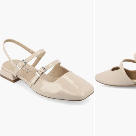 Gretchenn Slingback Mary Jane Pump Flats - Picture 1 of 2